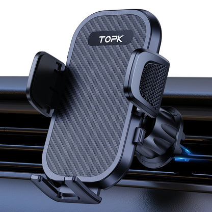 Car Phone Holder Air Vent Car Mount [Big Phone & Thick Cases] Hands Free Cell Phone Automobile Clamp Cradles for All Phones