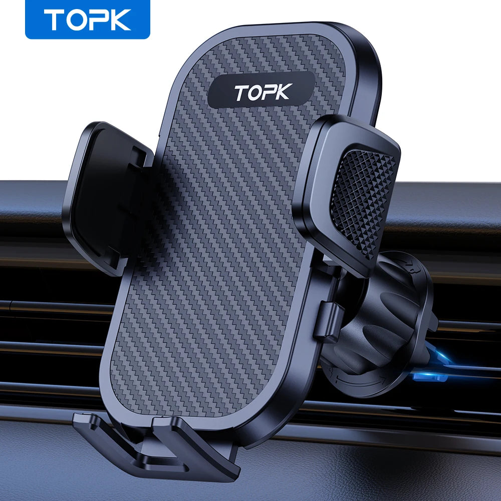 Car Phone Holder Air Vent Car Mount [Big Phone & Thick Cases] Hands Free Cell Phone Automobile Clamp Cradles for All Phones
